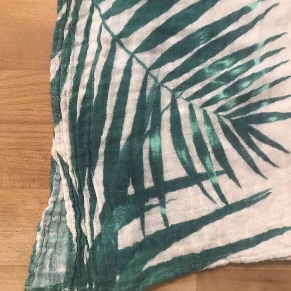 American Eagle AERIE Palm Leaves Beach Cover Up Open Front Kimono One Size - Picture 11 of 16